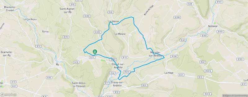 Randonnée à ElbeufsurAndelle Un tour par la vallée de l'Andelle et